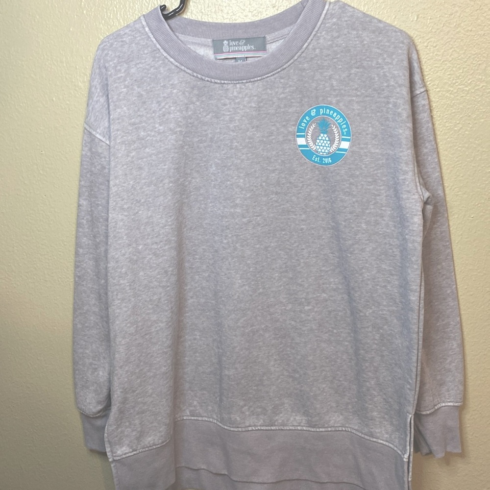 Love and Pineapples Heather Gray Sweatshirt